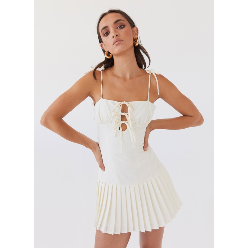 Love Seeker Corset Mini Dress – Ivory