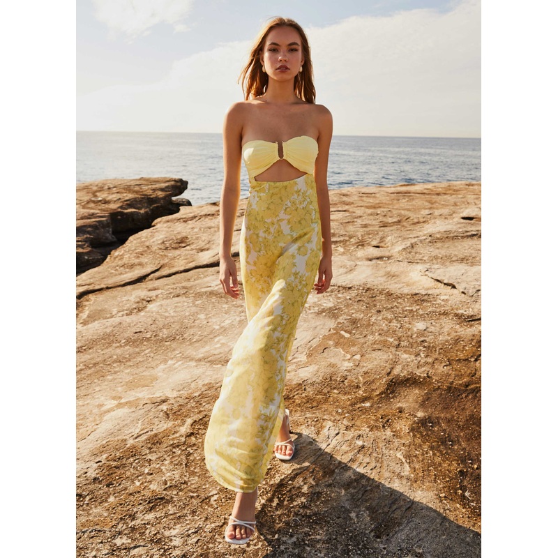 Tropicana Maxi Dress – Daffodil