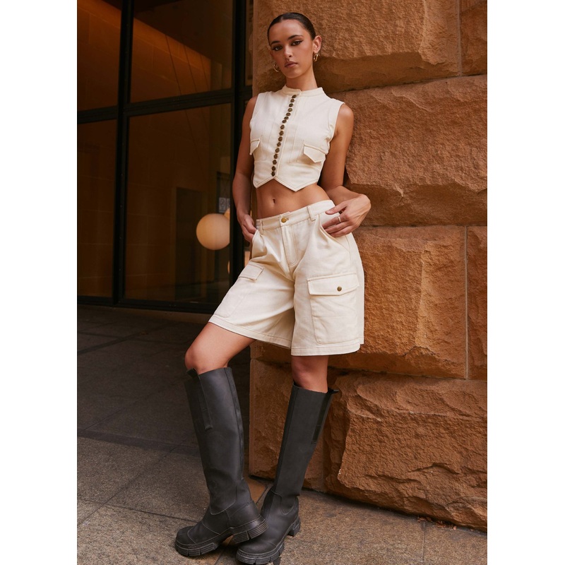 Edina Cargo Jorts – Antique