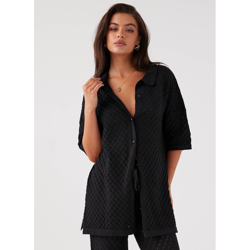 Jaded Knit Shirt – Black