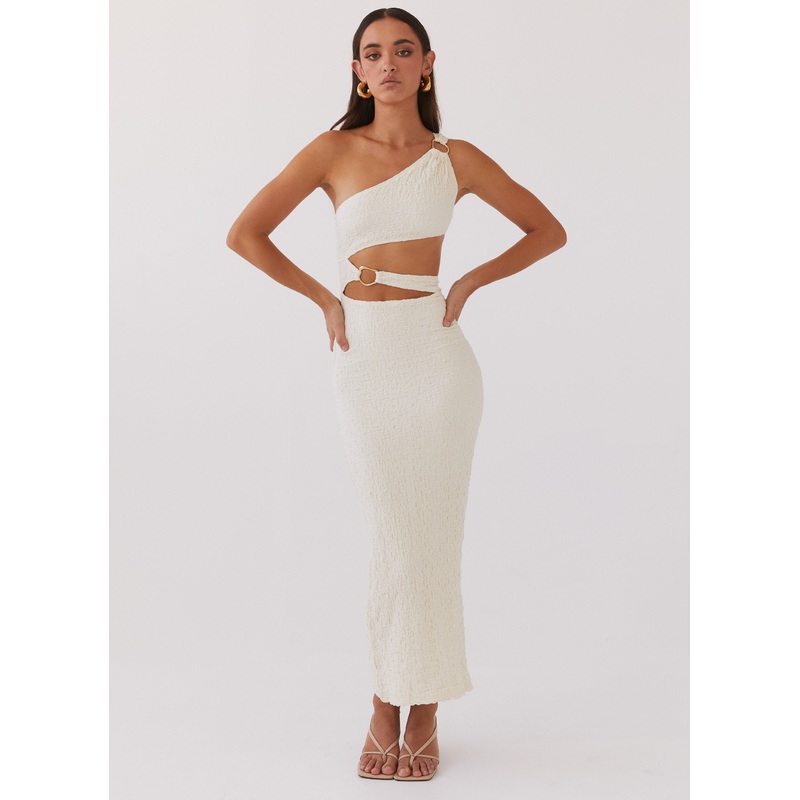 North Haven Maxi Dress – Ivory Wave