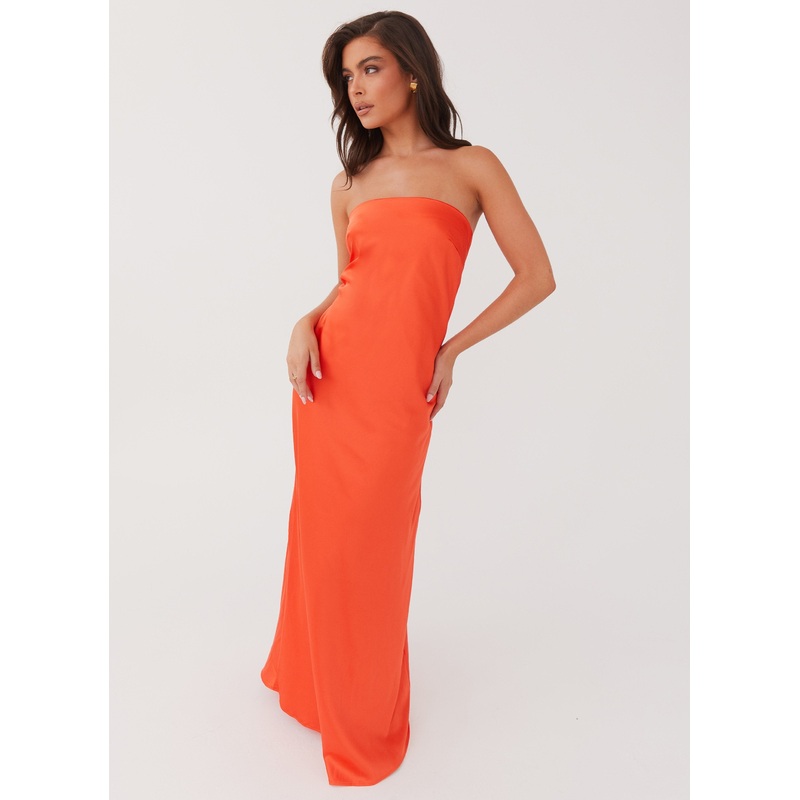 Chantelle Strapless Maxi Dress – Sunset