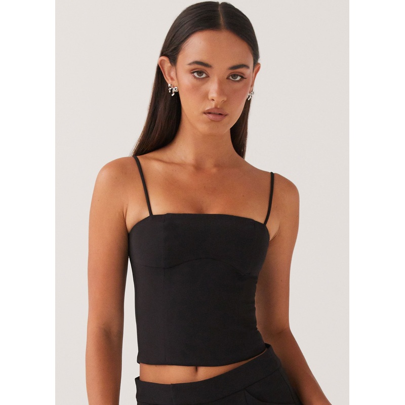 Eliana Crop Top – Black