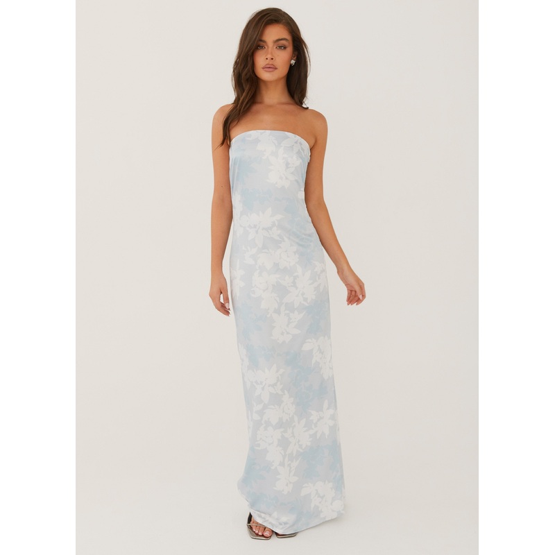 Love Me More Maxi Dress – Blue Blossom