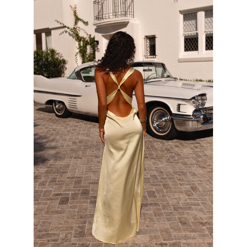 Musa Maxi Dress – Lemon
