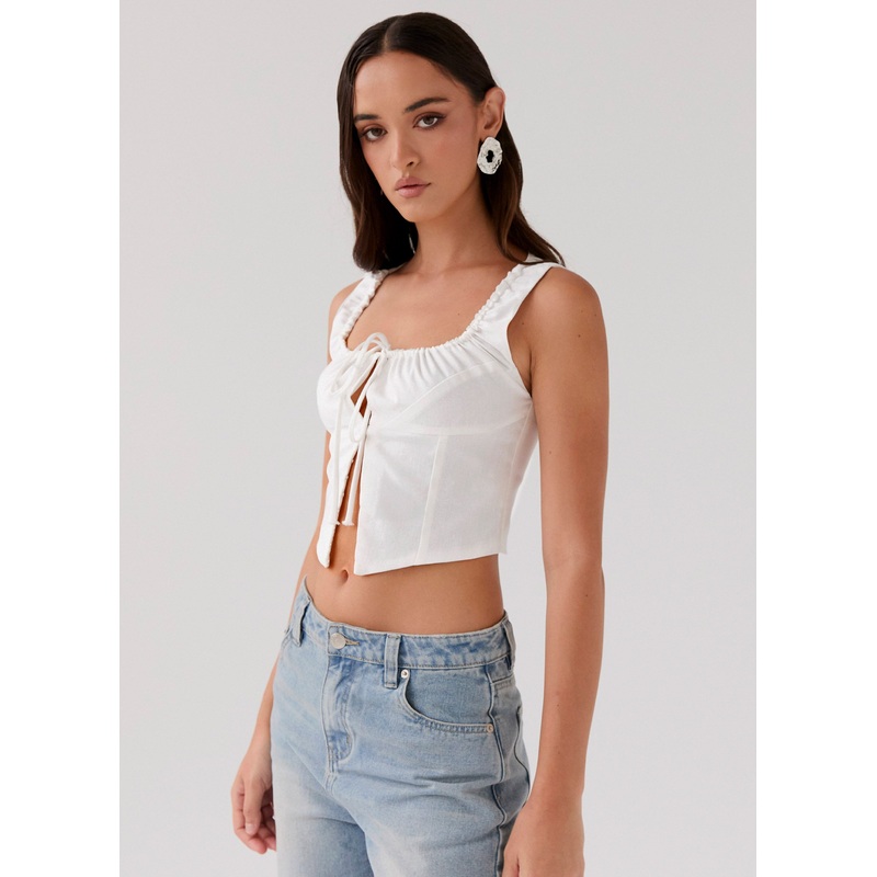 Take Me Away Corset Top – Ivory
