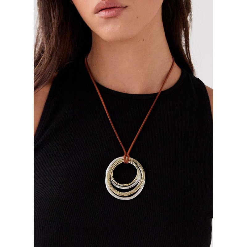 Zakira Necklace – Brass