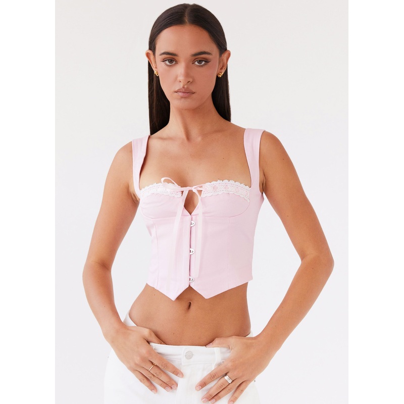 Ambretta Corset Top – Pink