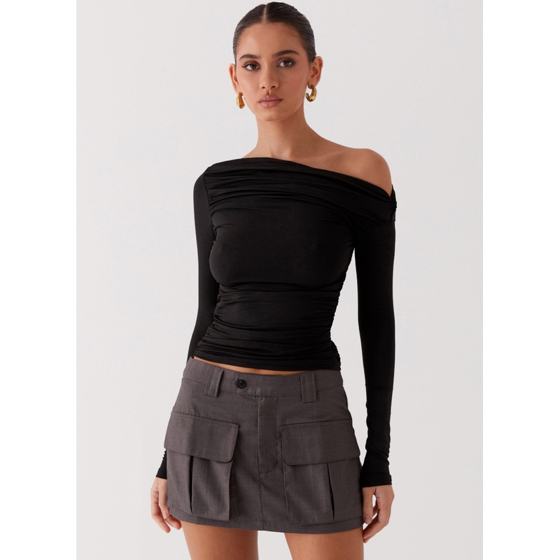 Bad Blood Cargo Mini Skirt – Army