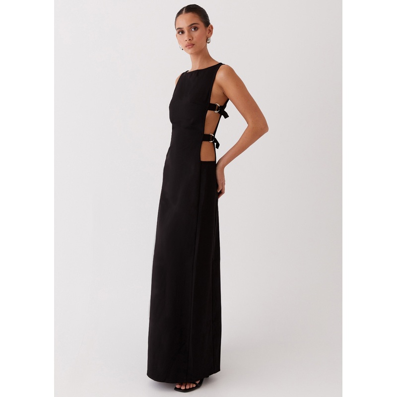 Cherish You Buckle Maxi Dress – Shadow