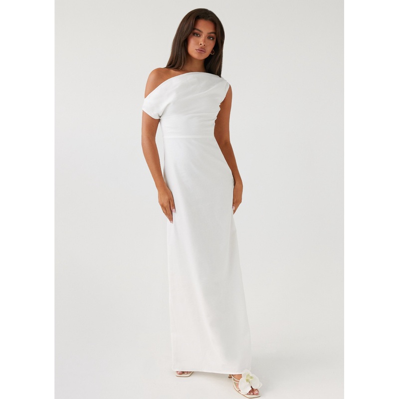 Lady Love Linen Maxi Dress – White