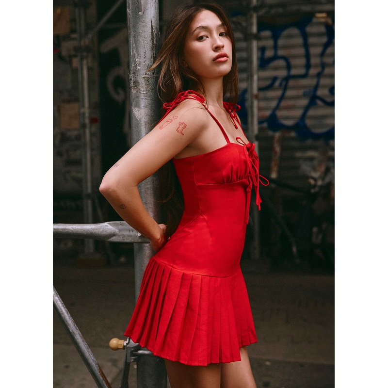 Love Seeker Corset Mini Dress – Red
