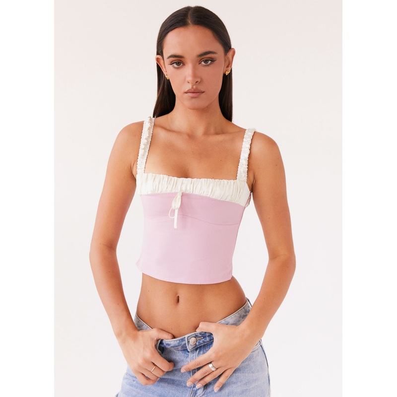 Ryder Bustier Top – Pink