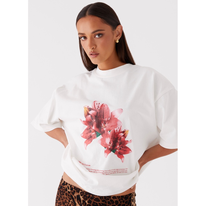 Born To Have Fun Oversized Graphic Tee – Tulip
