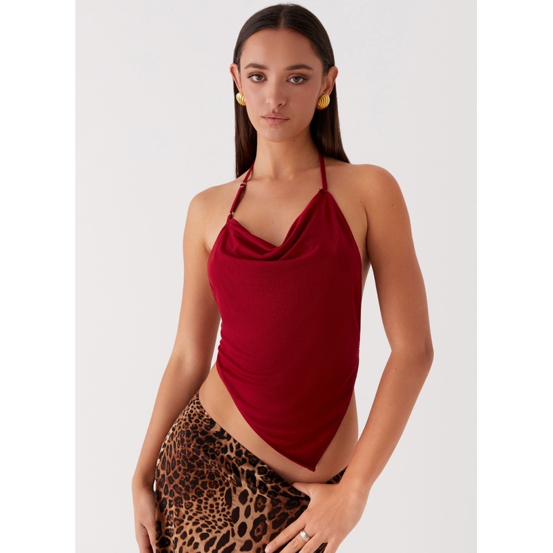 Caley Lee Asymmetric Top – Red