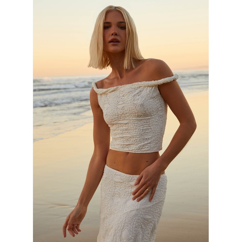 Diamond Sky Top – White