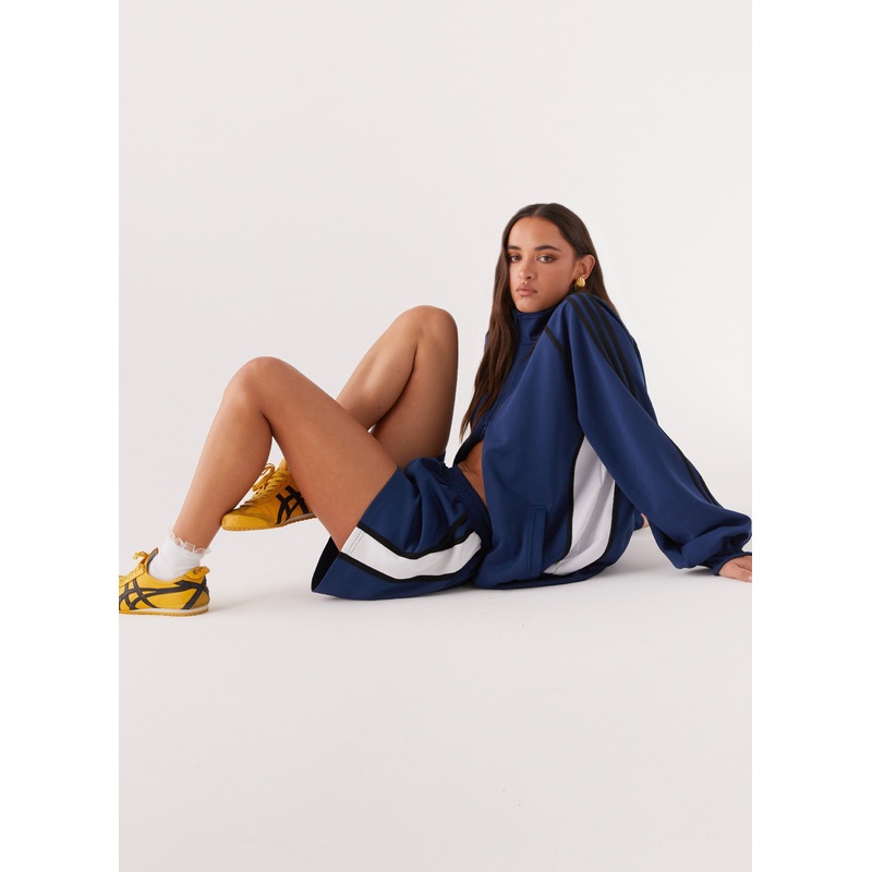 Feel The Rush Track Shorts – Vintage Blue