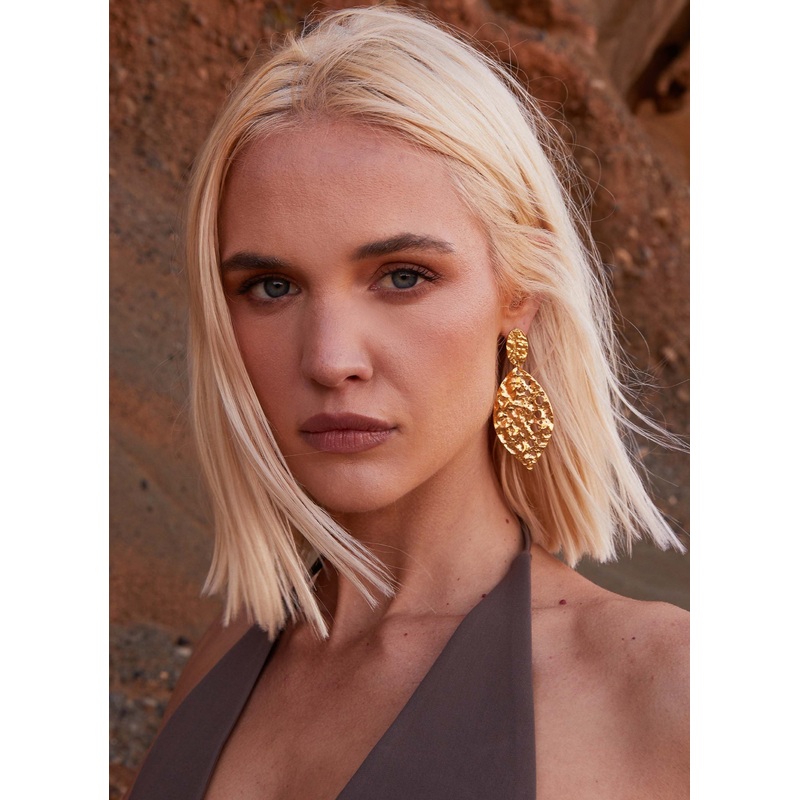 Palm Earrings – Gold