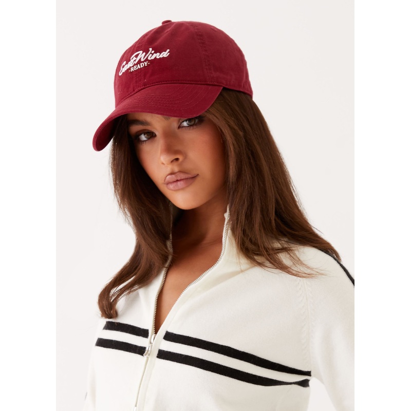 Rosehip Baseball Cap – Dark Red