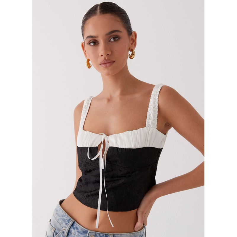 Ryder Bustier Top – Black