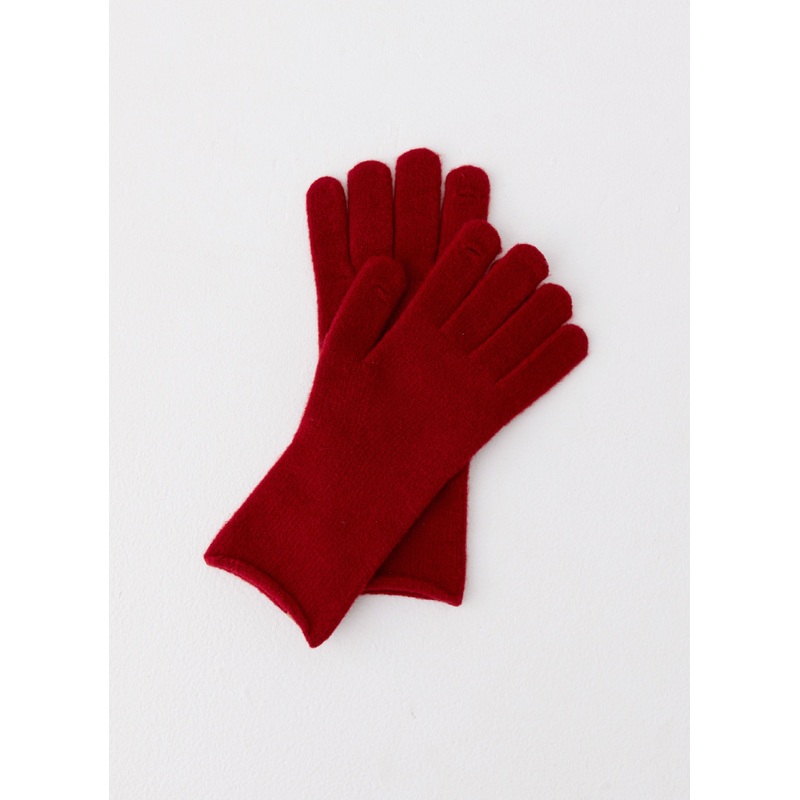 Snow Angel Wool Gloves – Red
