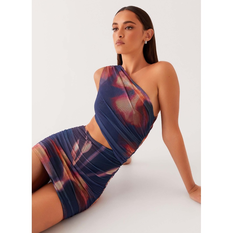 Addie Mini Dress – Midnight Bloom