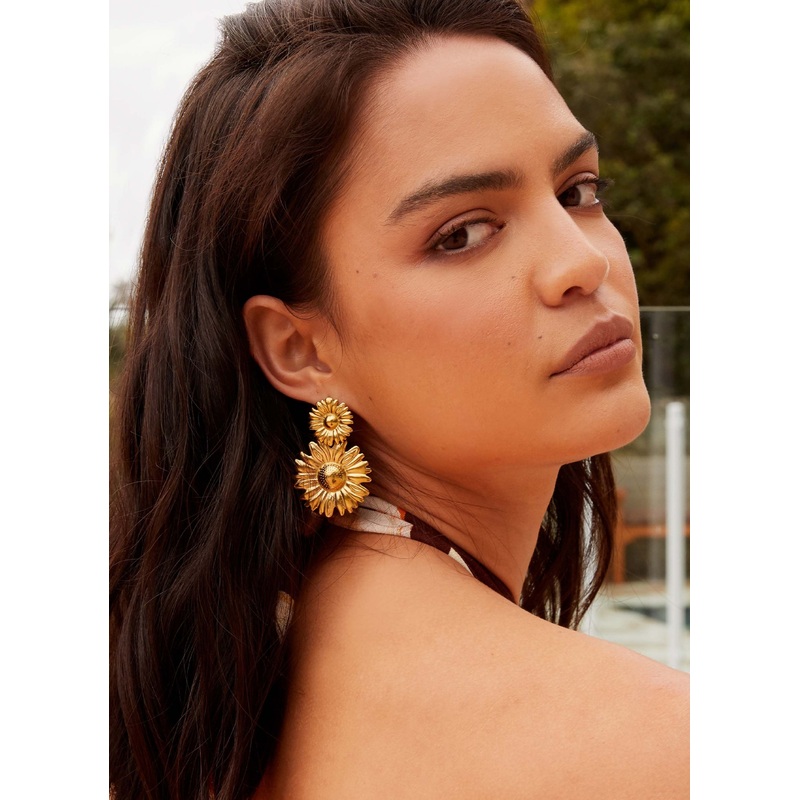 Daisy Love Earrings – Gold