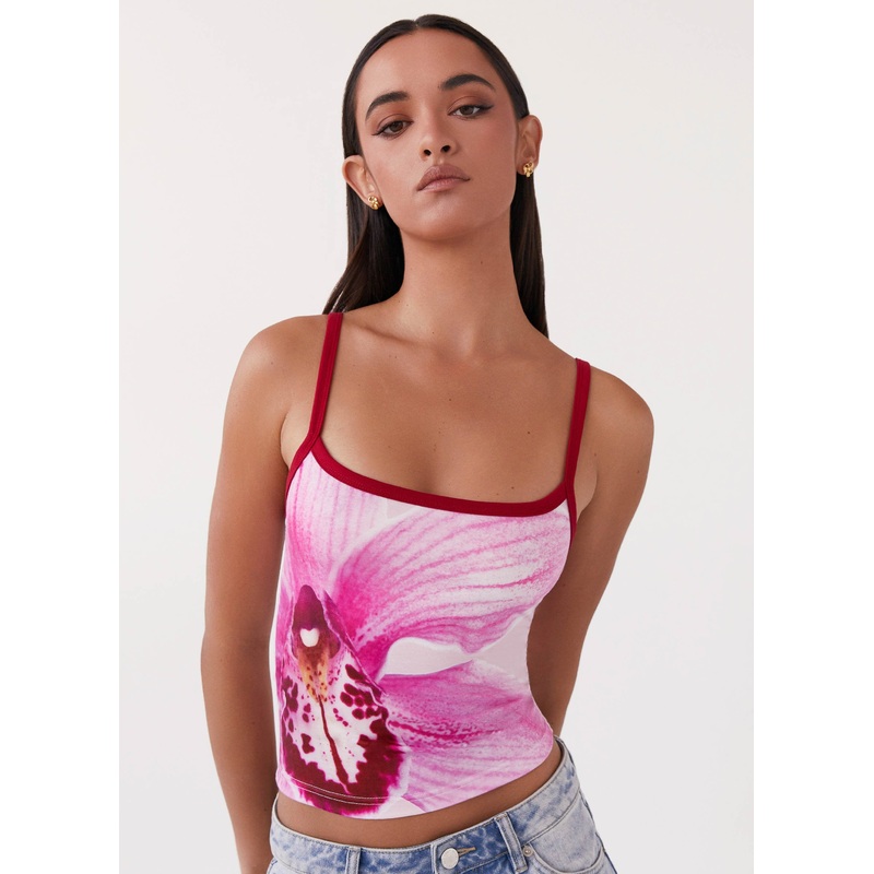 Eternal Sunshine Tank Top – Pink Peony