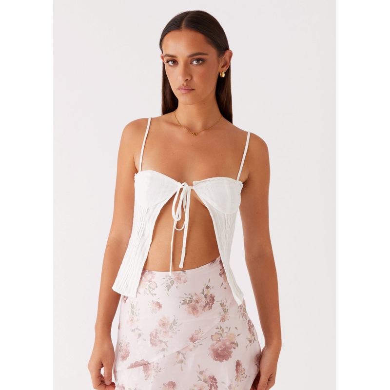Feed The Fire Top – White