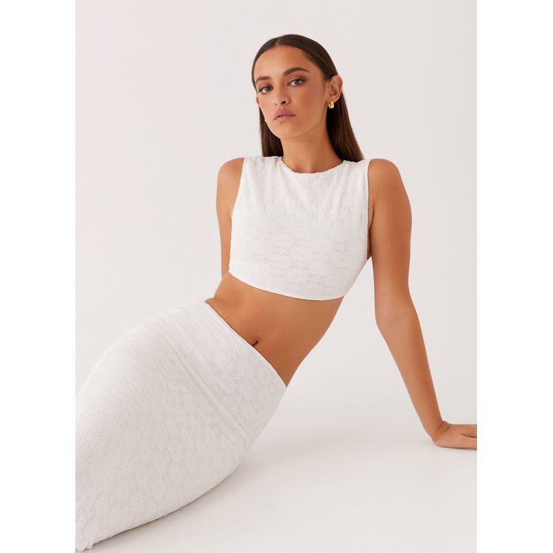 Issey Crop Top – White