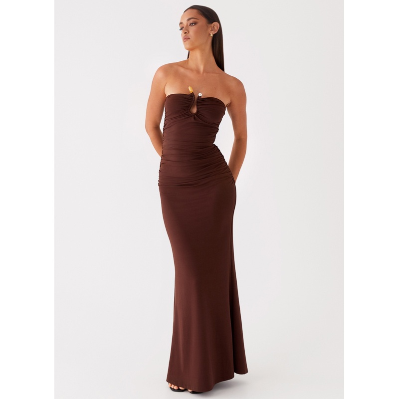 Rudy Maxi Dress – Brown