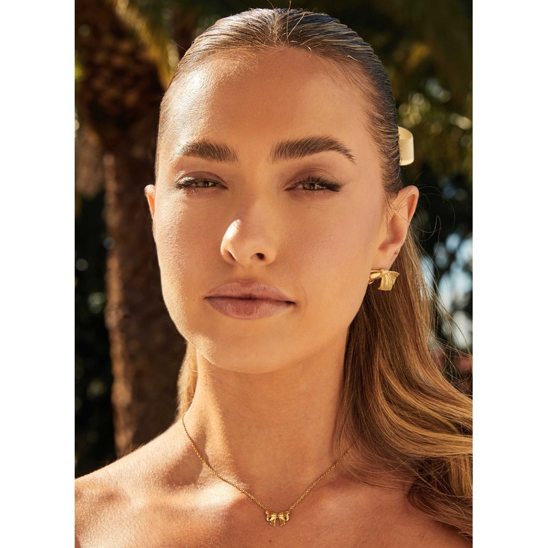 Sweetheart Bow Necklace – Gold