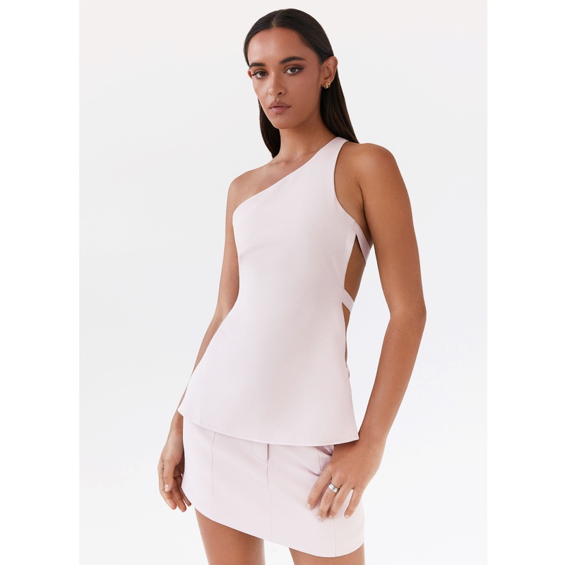 Zeina Suiting Mini Skirt – Pink