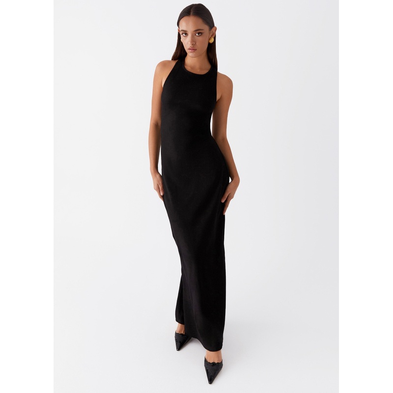 Alice Cut Out Maxi Dress – Black