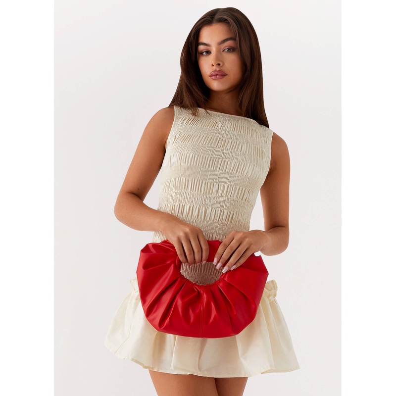 Atavista Scrunchie Bag – Red