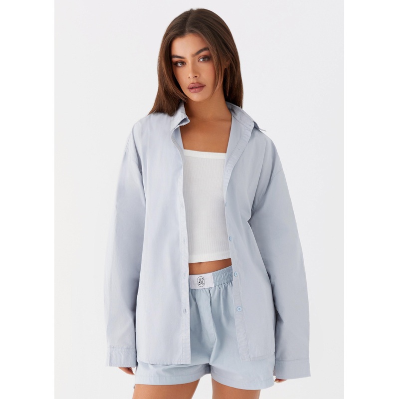 Emelda Long Sleeve Shirt – Blue