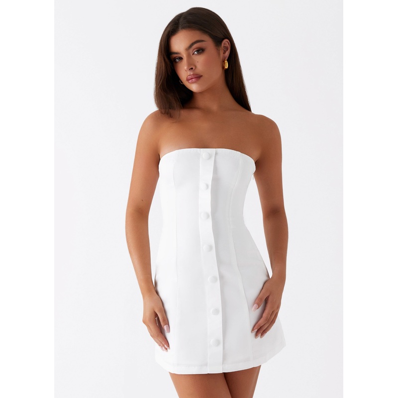 Good Lies Mini Dress – White