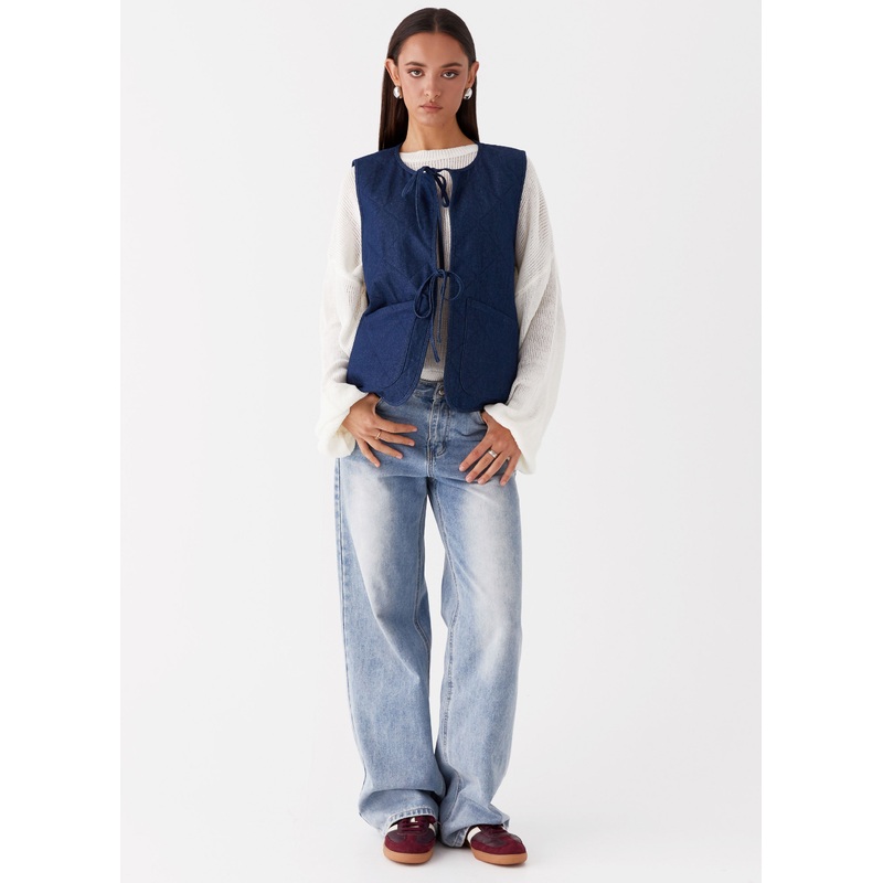 Kennedy Denim Vest – Indigo