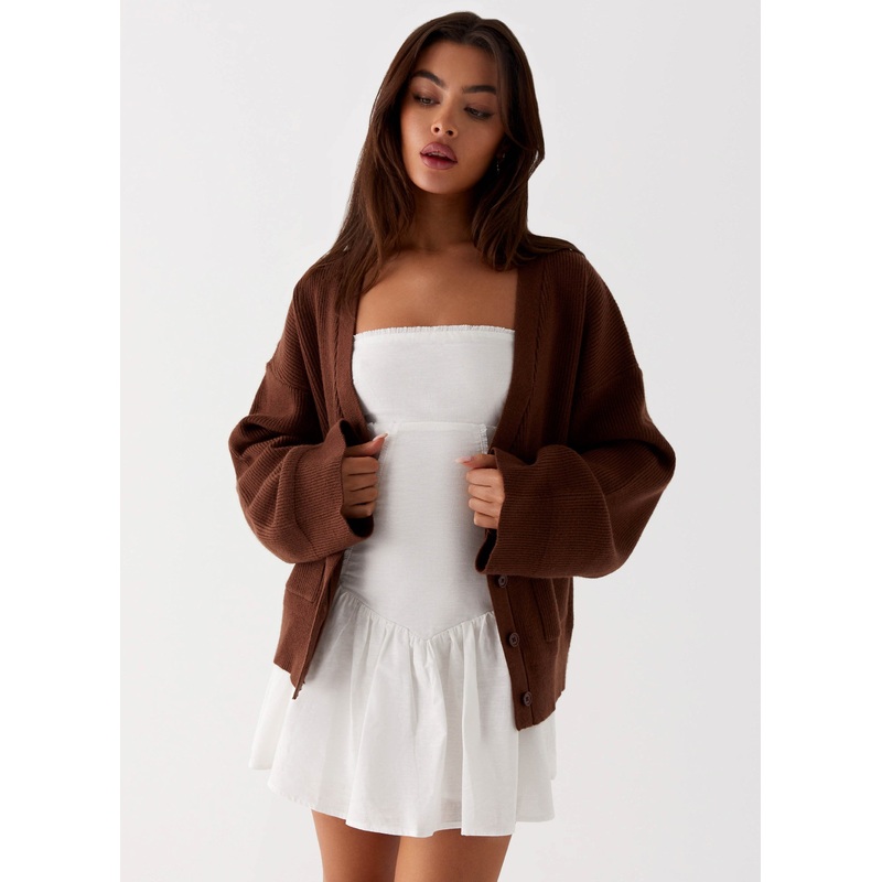 Liza Knit Cardigan – Chocolate