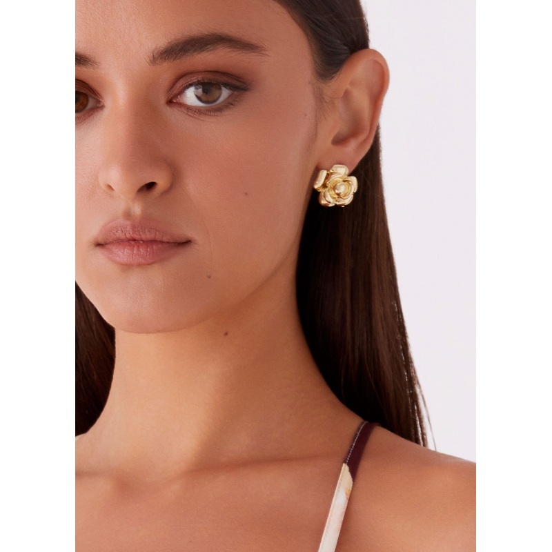 Pretty In Bloom Earrings – Gold