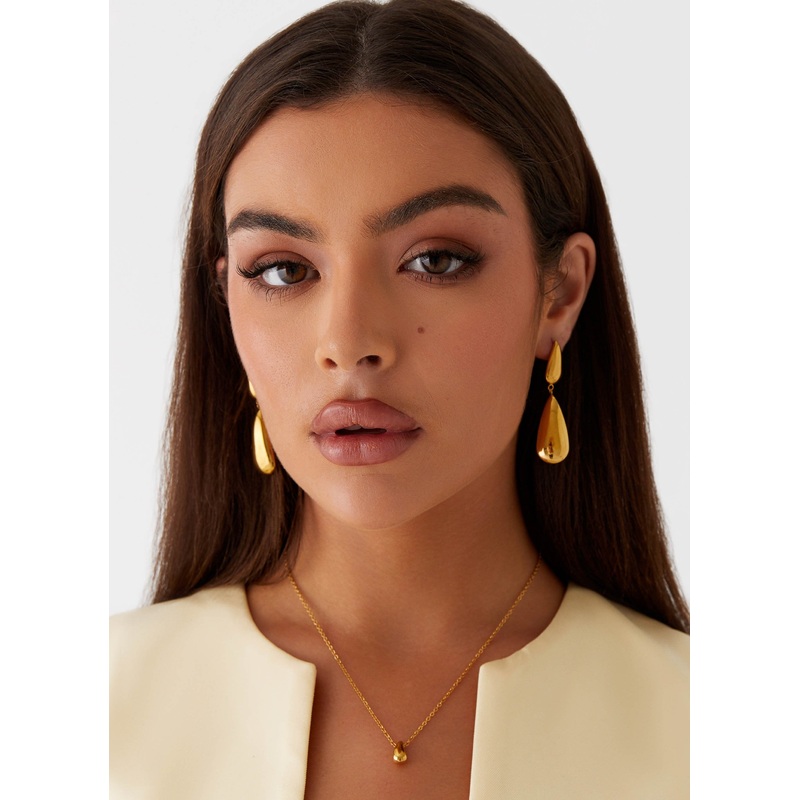 Stay True Earrings – Gold
