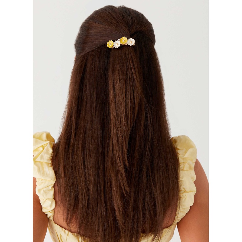 Blue Skies Hair Clip – Yellow