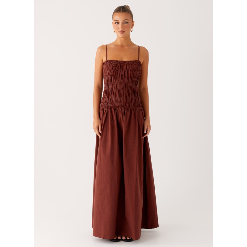 Brooke Maxi Dress – Chocolate
