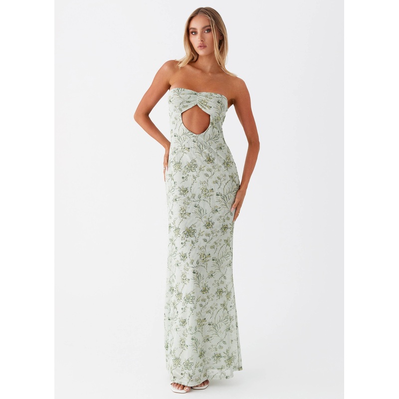 Dearest Maxi Dress – Sage Floral