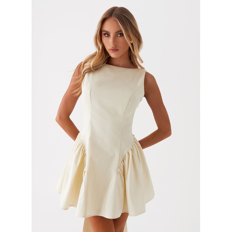 Invited Mini Dress – Ivory
