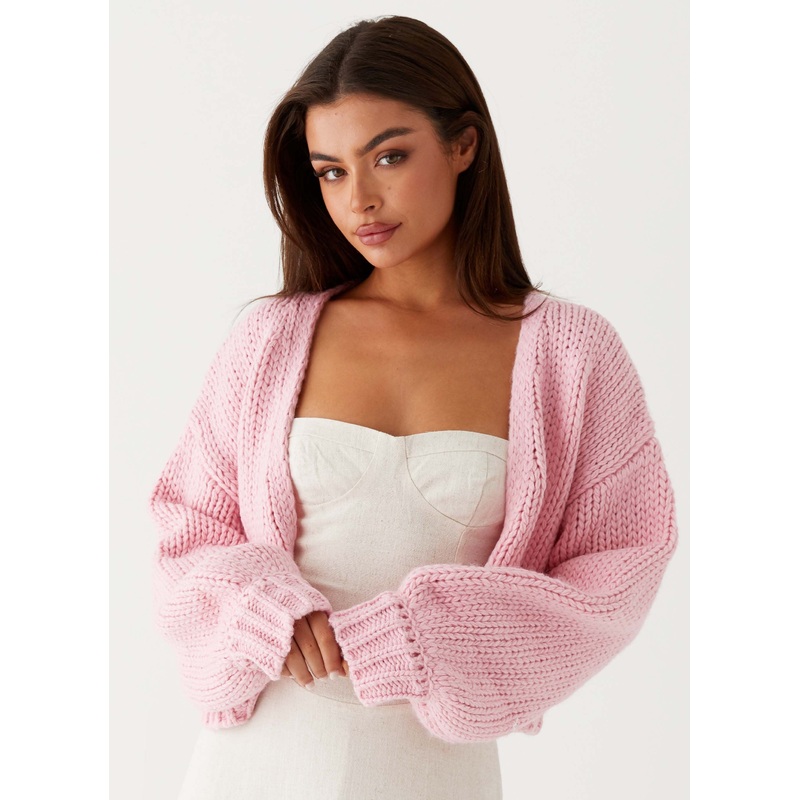 Jasleen Knit Cardigan – Pink