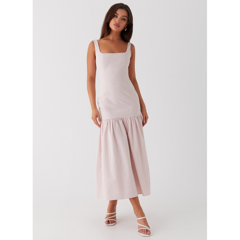 Ladylike Midi Dress – Pink