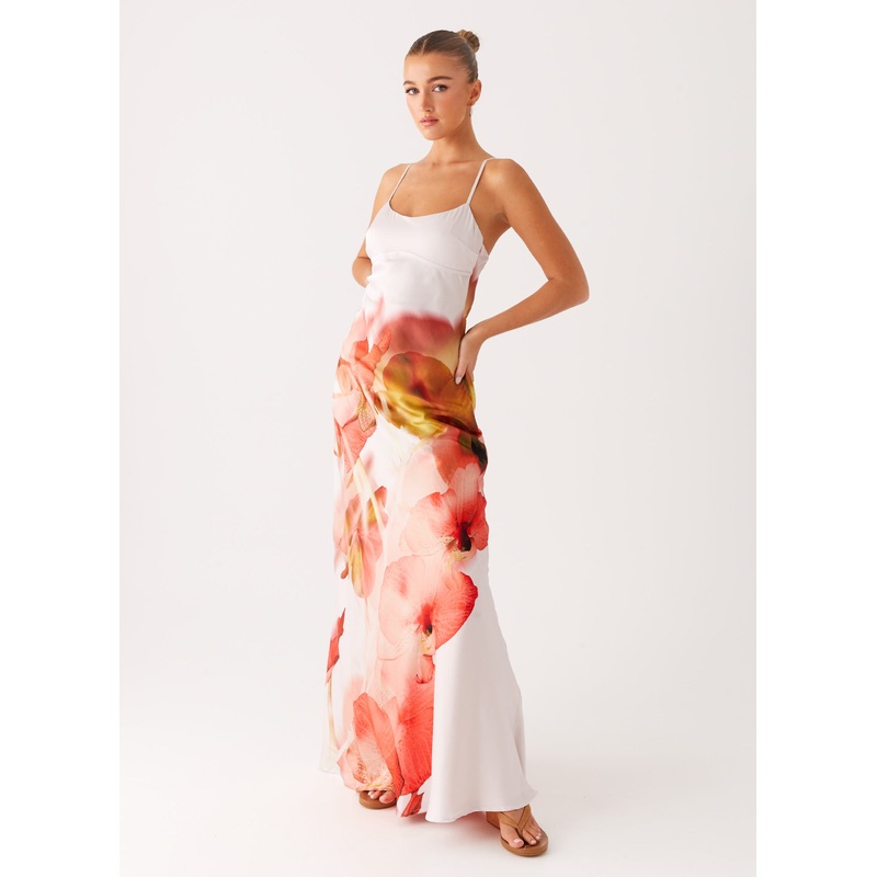 Pacha Maxi Dress – Peach Rose