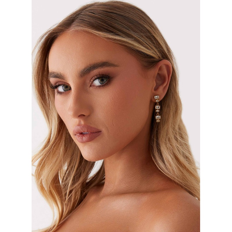 Speed Of Light Earrings – Gold