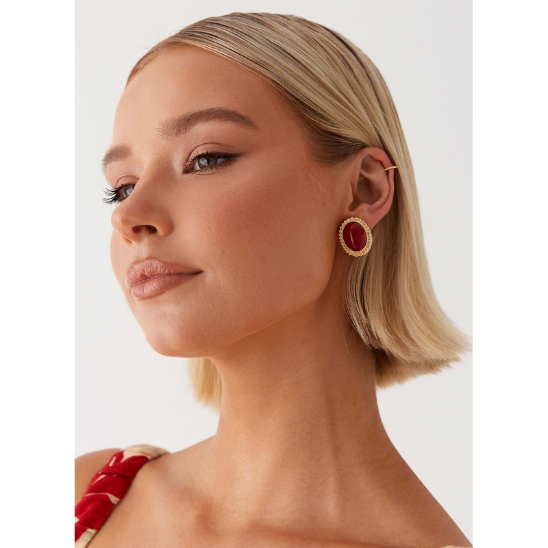 Sweet Passion Earrings – Red